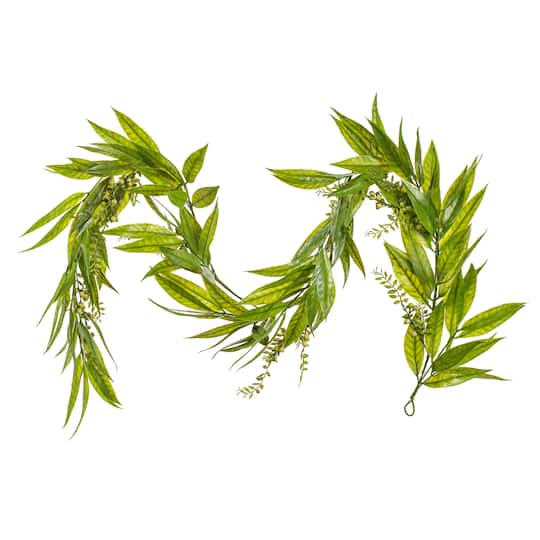 6Ft Green Willow Garland By Vickerman | 6 ft | Michaels®